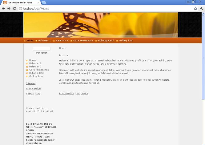 koleksi tema website