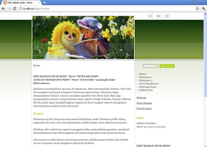 koleksi tema website
