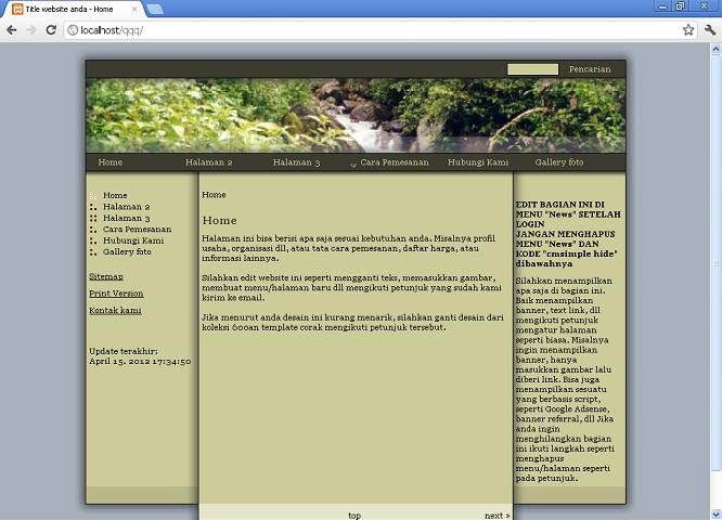 koleksi tema website
