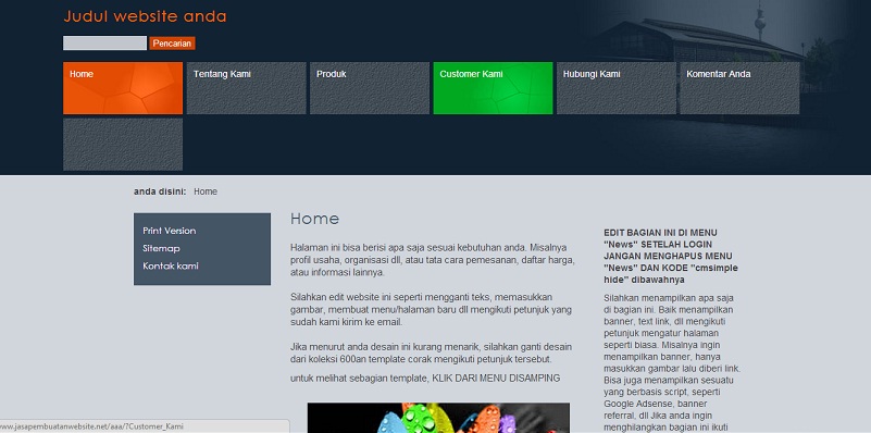 koleksi tema website