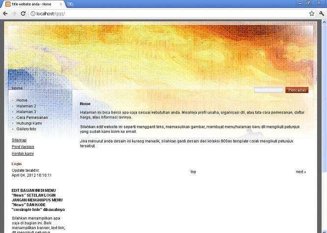 koleksi tema website