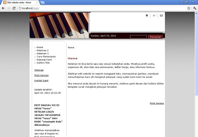 koleksi tema website