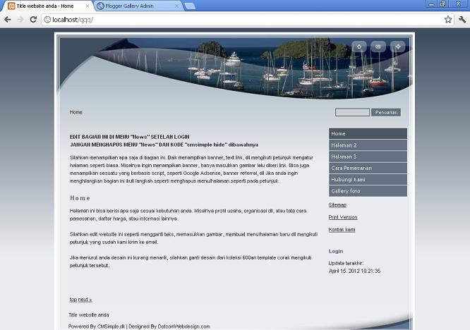 koleksi tema website