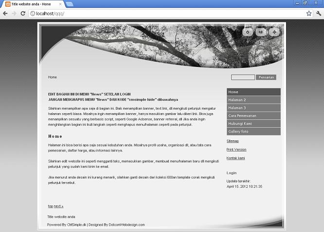 koleksi tema website