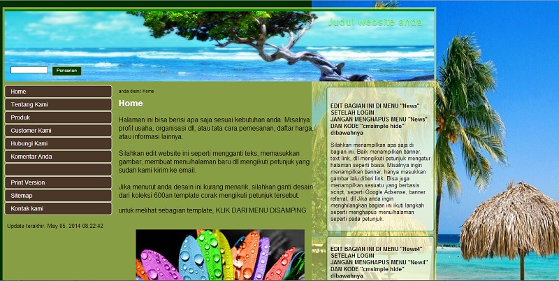 koleksi tema website