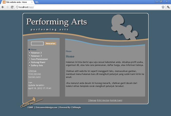 koleksi tema website