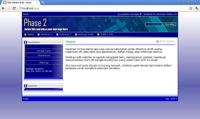 koleksi tema website