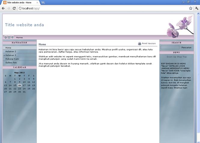 koleksi tema website