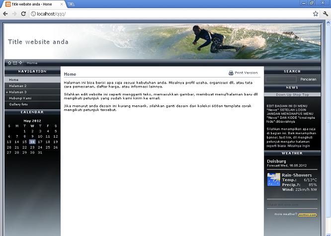 koleksi tema website