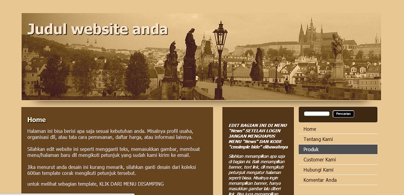 koleksi tema website