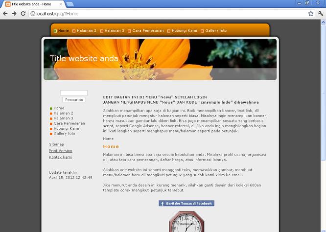 koleksi tema website