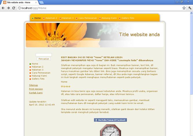 koleksi tema website