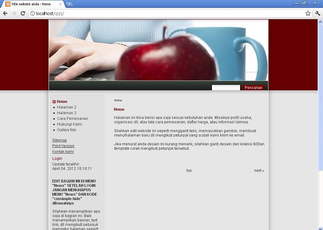 koleksi tema website