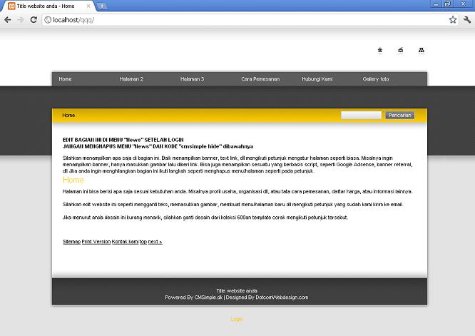 koleksi tema website