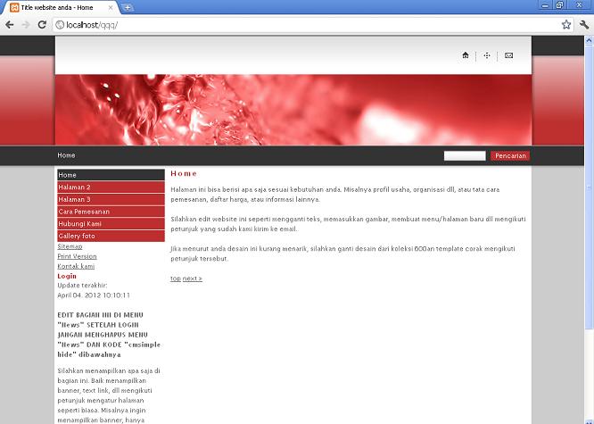 koleksi tema website