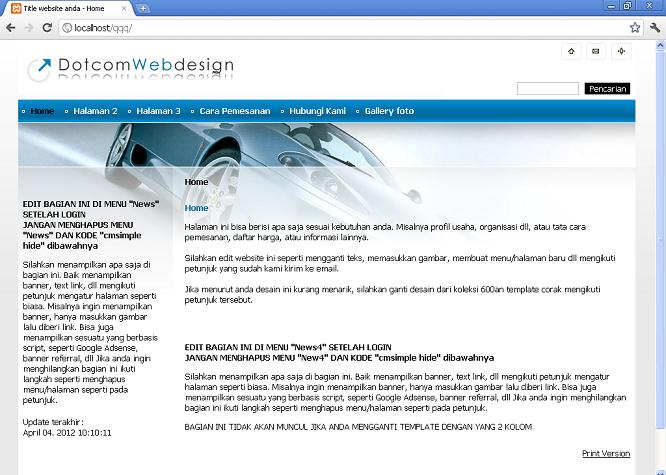 koleksi tema website