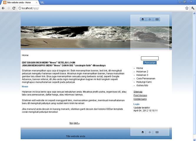koleksi tema website