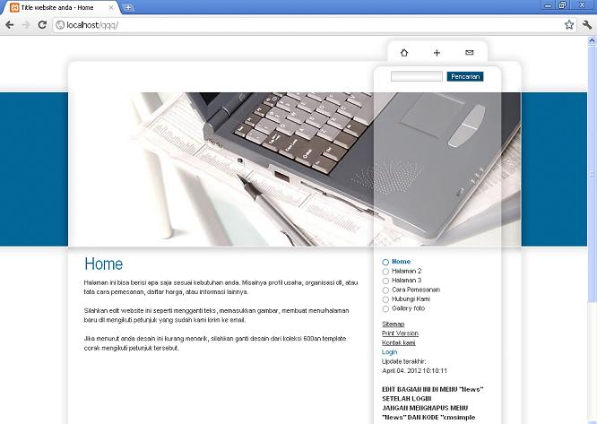 koleksi tema website