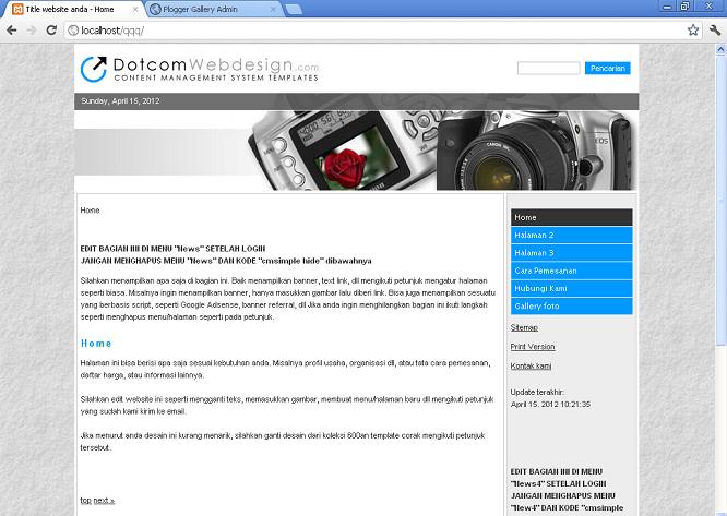 koleksi tema website
