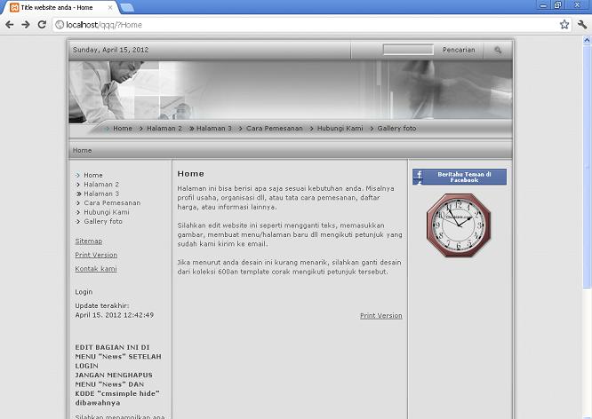 koleksi tema website