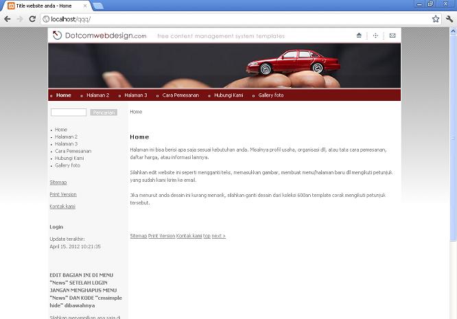 koleksi tema website