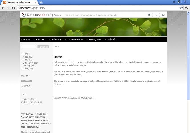 koleksi tema website