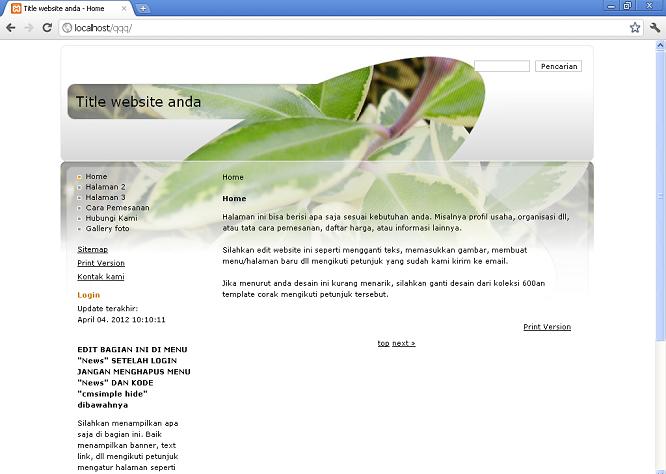 koleksi tema website