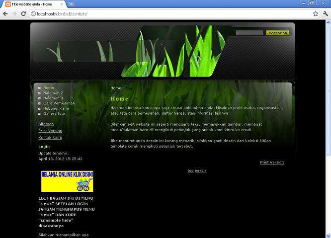 koleksi tema website