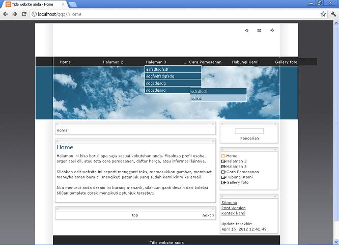 koleksi tema website