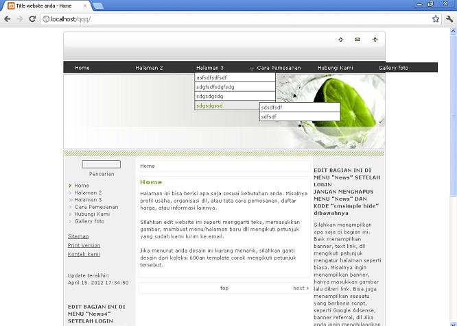 koleksi tema website