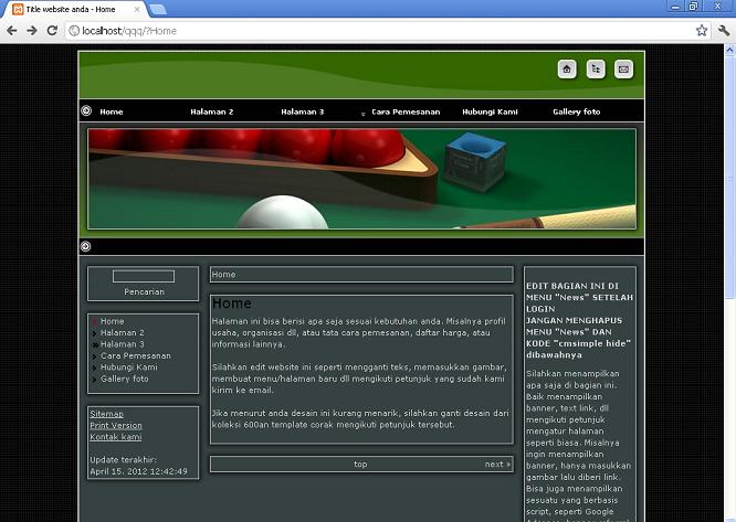 koleksi tema website