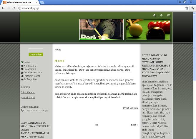 koleksi tema website