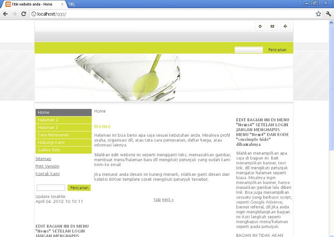 koleksi tema website