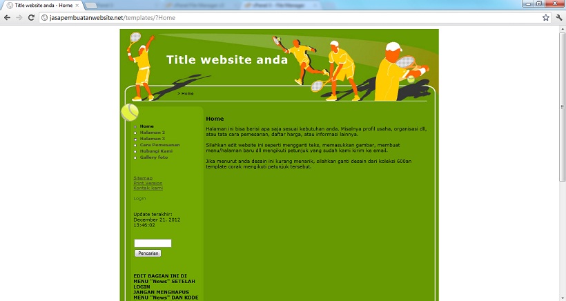 koleksi tema website