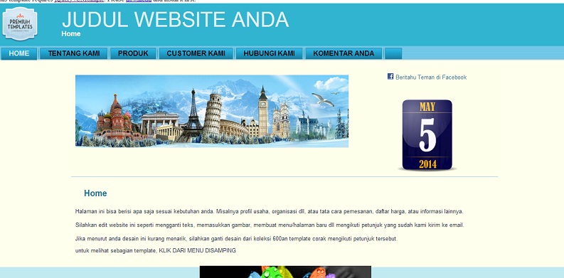 koleksi tema website