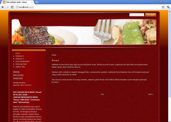 koleksi tema website
