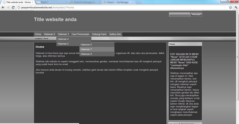 koleksi tema website