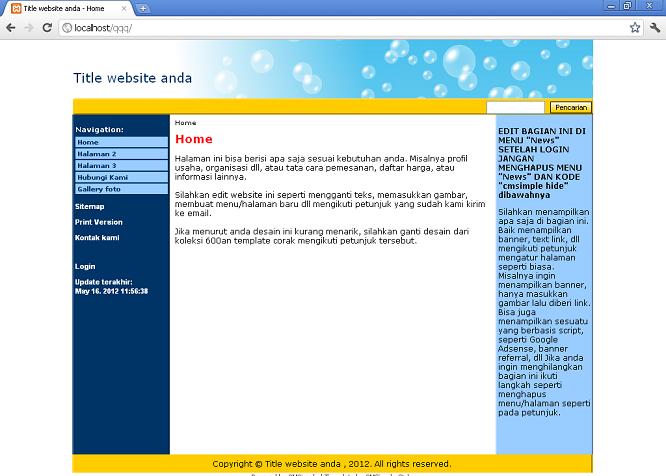 koleksi tema website