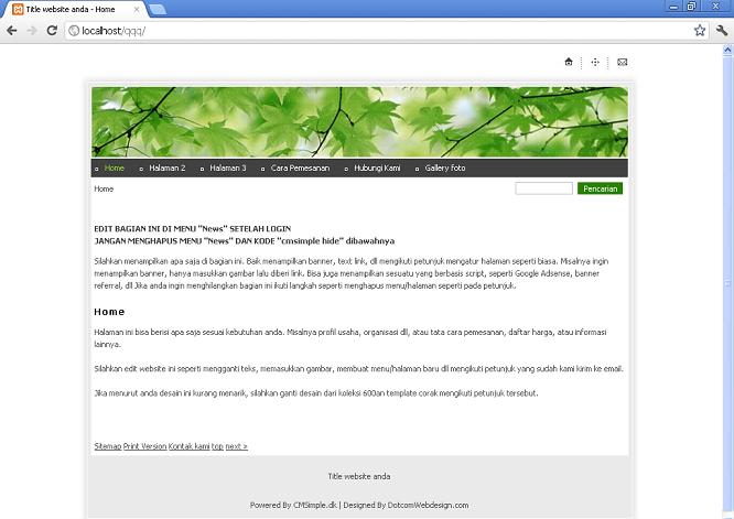 koleksi tema website