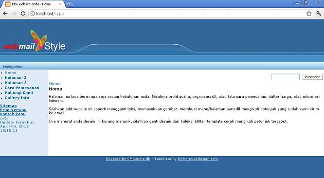 koleksi tema website