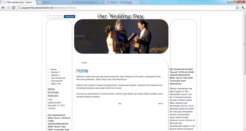 koleksi tema website