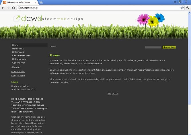 koleksi tema website