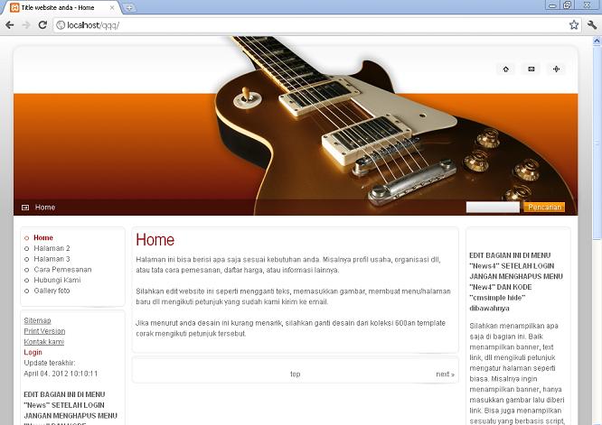 koleksi tema website