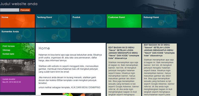 koleksi tema website