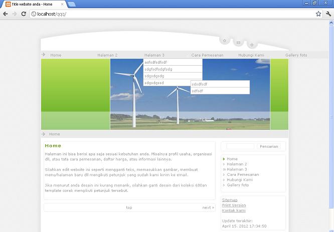 koleksi tema website