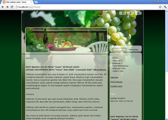 koleksi tema website
