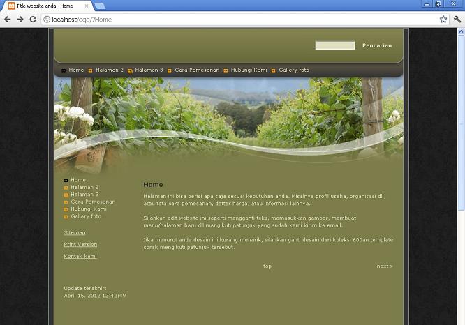 koleksi tema website