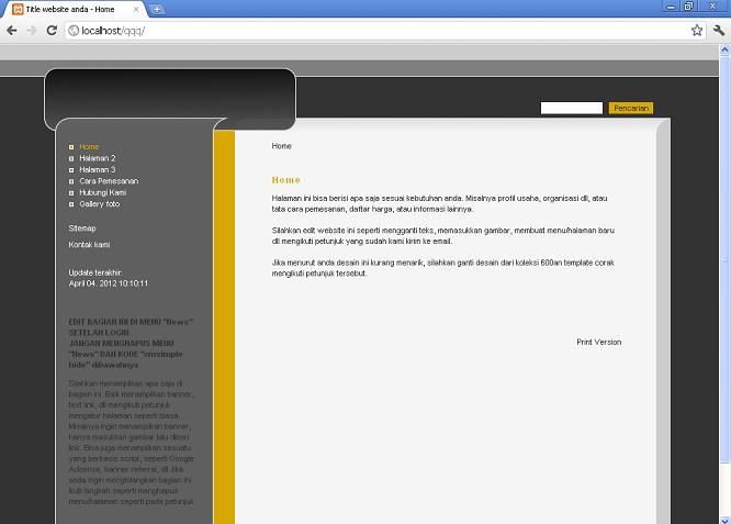 koleksi tema website