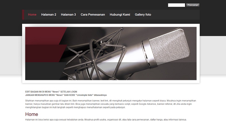 koleksi tema website