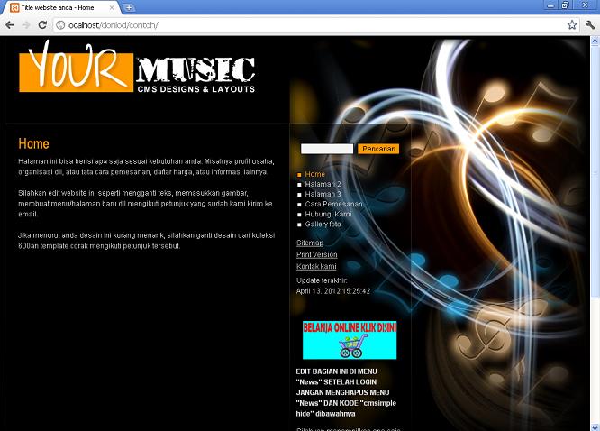 koleksi tema website